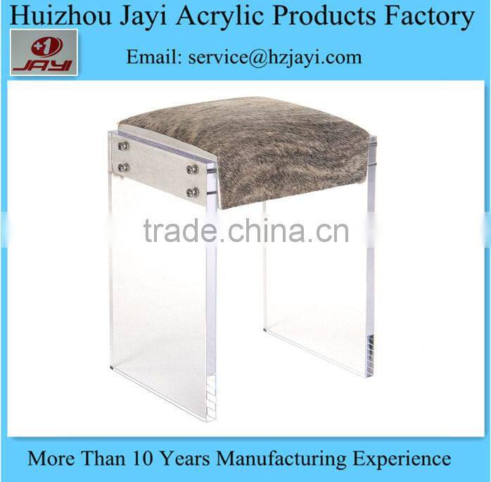 China supplier wholesale clear acrylic vanity stool
