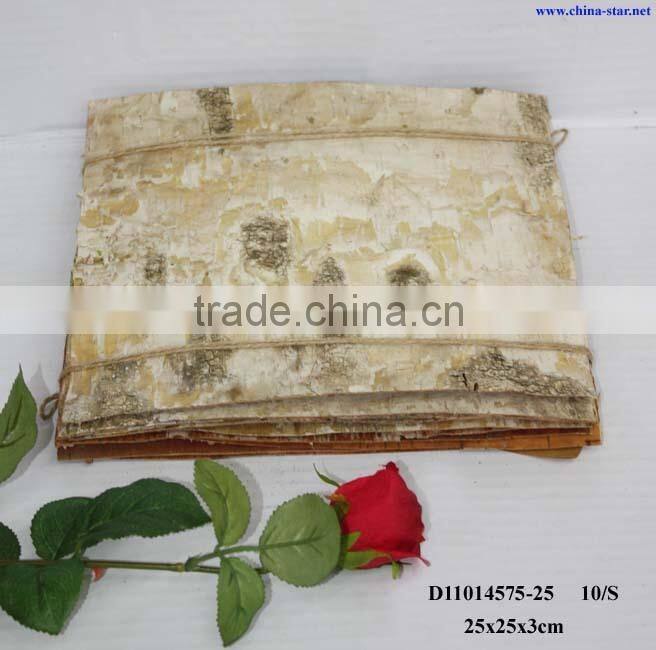 natural birch bark roll