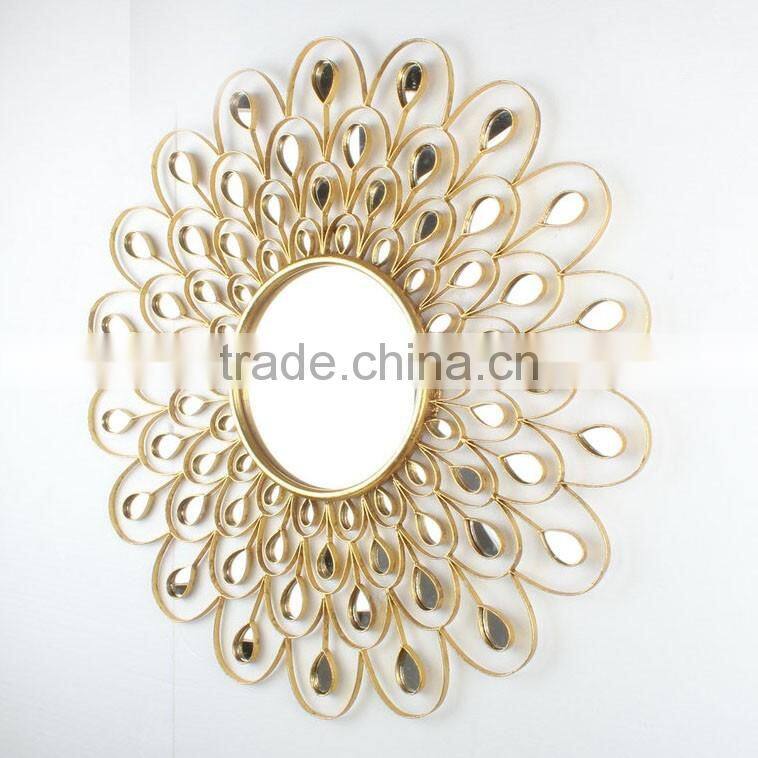 Design Decorative Wall Hanging Metal Mirror Art