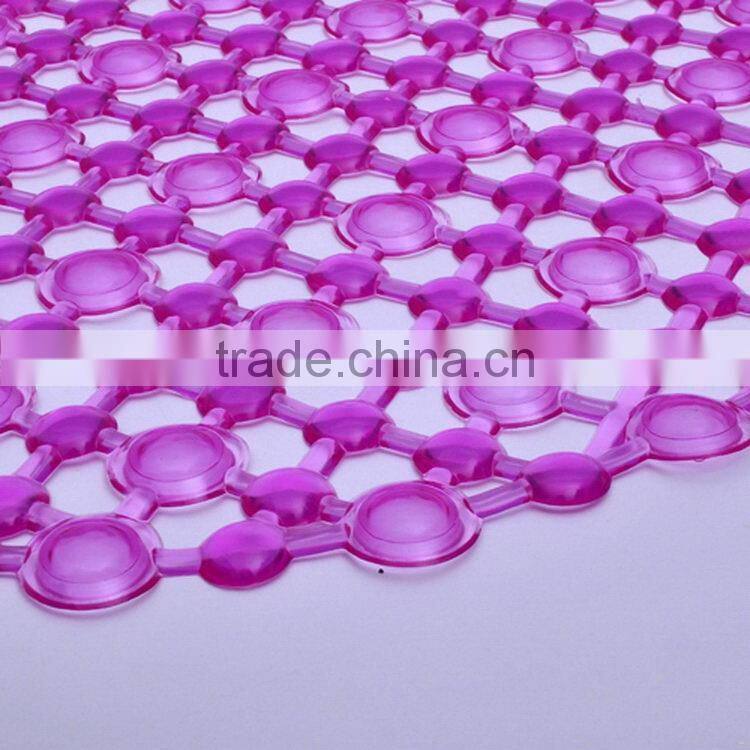 Super quality cross texture good quality pvc anti slip mat bath mat