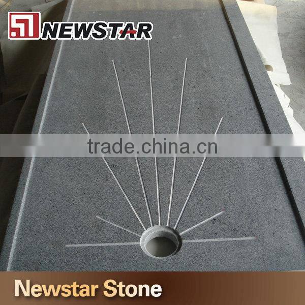 Hot sale granite stone shower tray,cheap granite shower tray