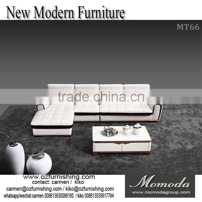 MT73 100% Genuine Top grain leather sofa L-shaped corner sofa heated leather sofa