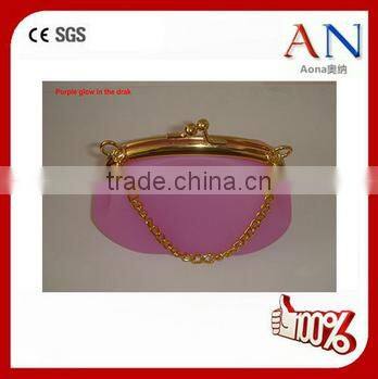 Orange silicone single hand bag with customized logo