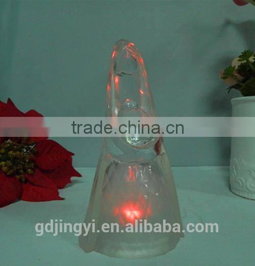 acrylic led transparent the virgin mary holding the infant