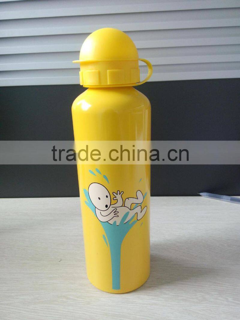 750ml aluminium bottle with lid and handle