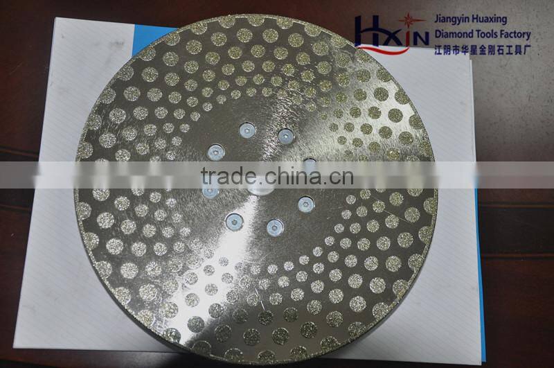 Double sides Electroplated diamond blades with M14 flange