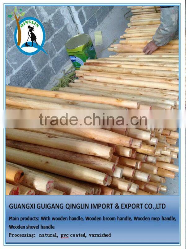 Natural/Varnished/PVC Wood Handle for Broom, Mop, Shovel, Brush, Rake, Hoe, Pickaxe, Fork
