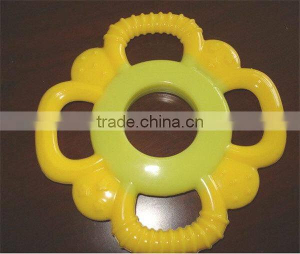 Colorful funny silicone baby teether