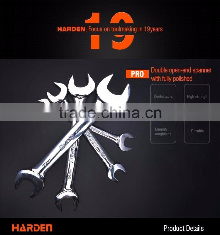 10 pcs double open wrench Chrome Vanadium handle tools spanner set