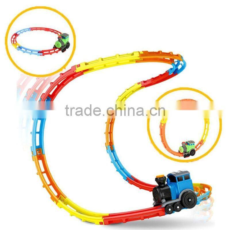 Kids amusement plastic magic toy train track for sale