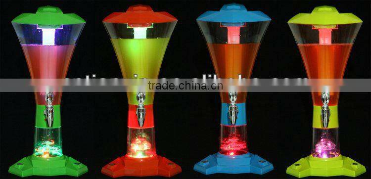 2013 new plastic juice dispenser/Beer Tower/liquor dispenser