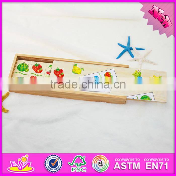 2016 top fashion educational wooden children domino game WJ277620