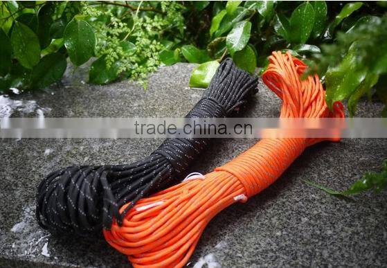 camping survival rope/camping rope/camping reflective rope with good quality