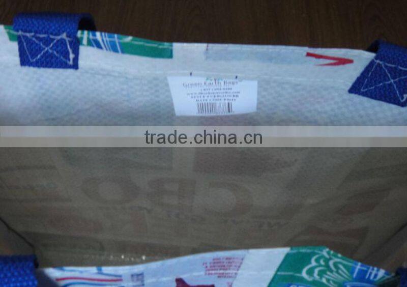 Lavender Picture Printing Fashion Durable PP Woven Bag with Round Corner