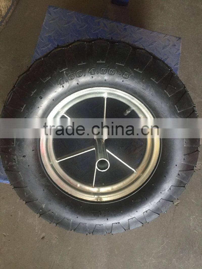 hot sell 4.00-8 pneumatic rubber wheel for wheelbarrow