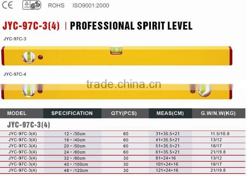 good quality three-bubbles spirit level automatic level instrument