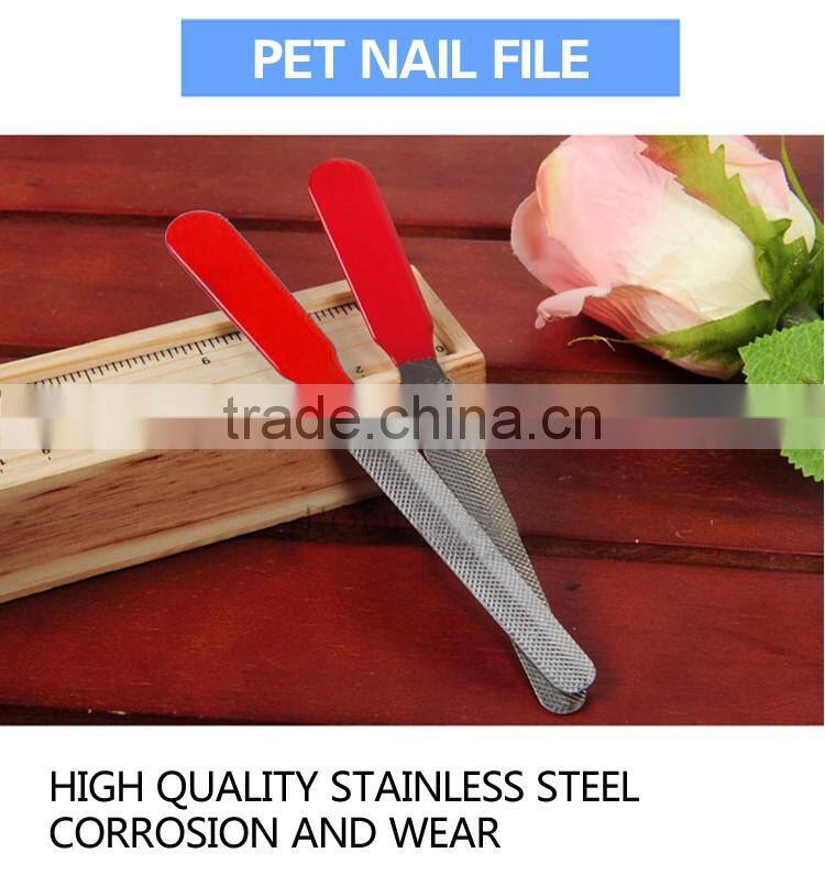 Double Pet/Dog Nail File, Stainless Steel Pet/Dog Cleaning Tool