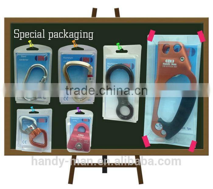 D Type Quicklock Mountain Climbing Aluminum Carabiner With Twist Lock