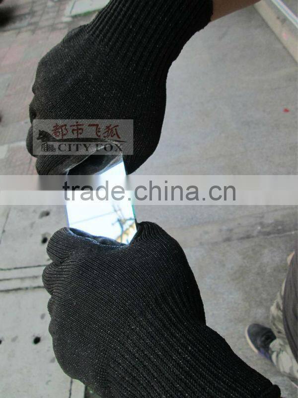 wholesale latex coated stainless steel wire knit work glove cheap latex gloves