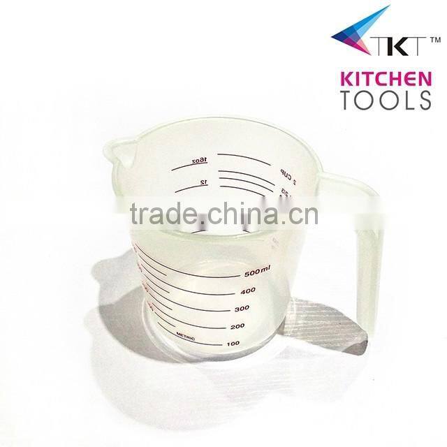 Cheap PP Plastic 1000ML/500ML/250ML Kitchen Measuring Cup, plastic measuring cup