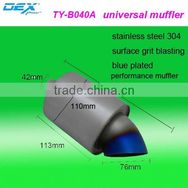 racing spare part exhaust system universal muffler tip