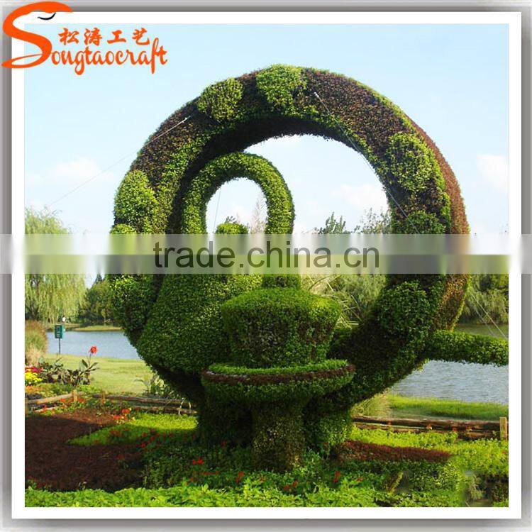 Garden decoration plastic animal garden decoration topiary sculpture artificial topiary plant