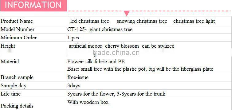 Wholesale Led Artificial Giant Snowing Chris
