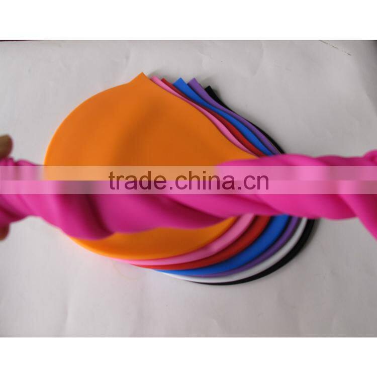 2015 High quality and fashion fabric swimming caps