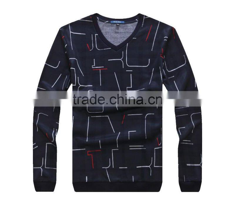 mens plain long sleeve oem specification cotton t shirt