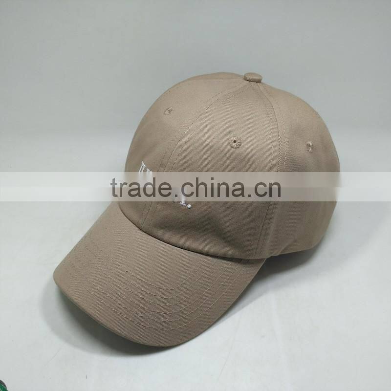 Custom Embroidery Logo Unstructured Dad Cap With Sliding Metal Buckle