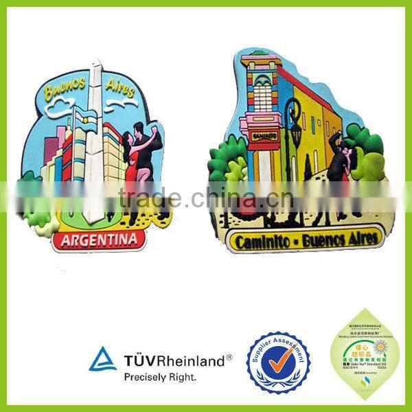 Fridge sticker maker made rubber pvc custom 3D fridge magnet