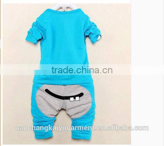 children clothing set high quality cute print clothing set