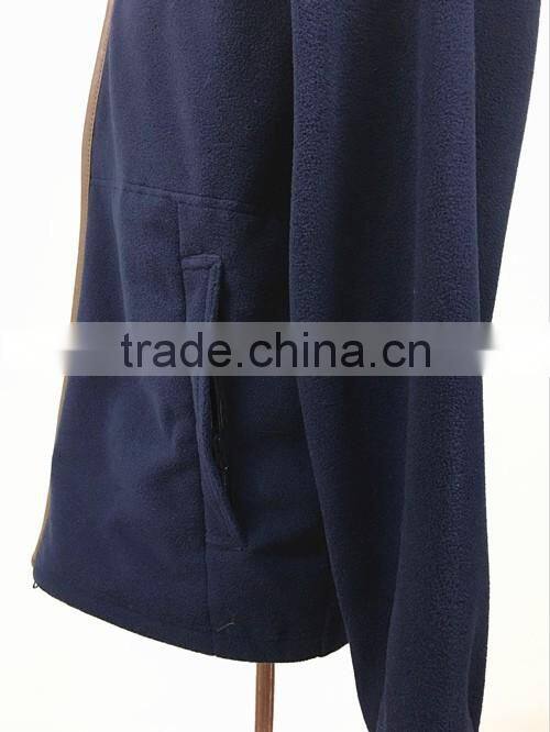 2017 Casual outgoing mens polar fleece jacket
