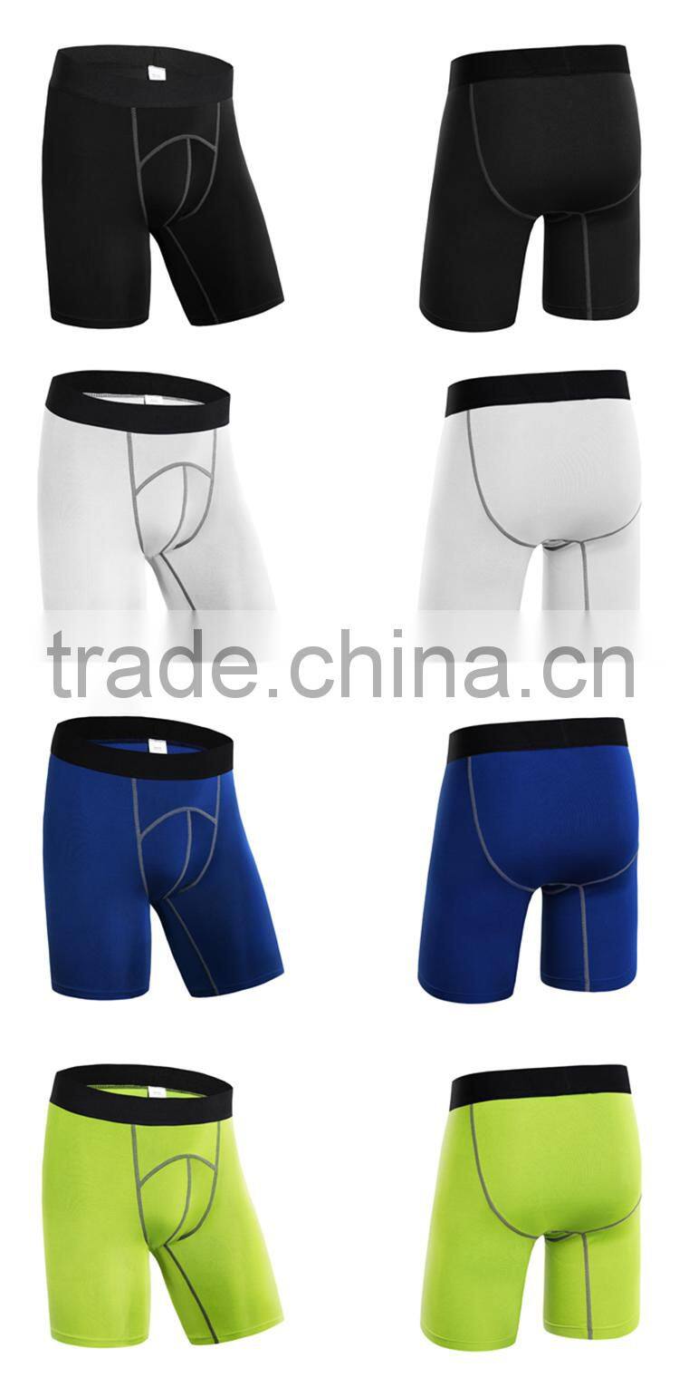 Polyester/Spandex Quick-dry comfortable running gym men fitness short pants