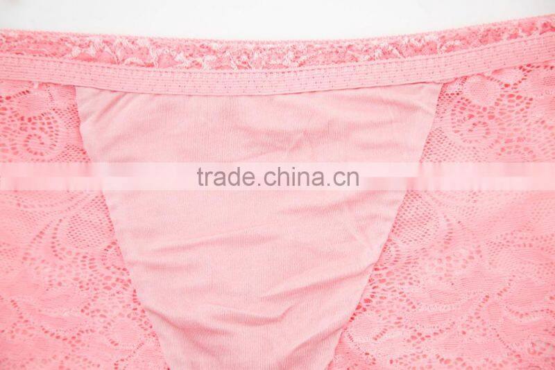 Factory High Quality 100% Silk Custom Sexy Fancy Woman Underwear