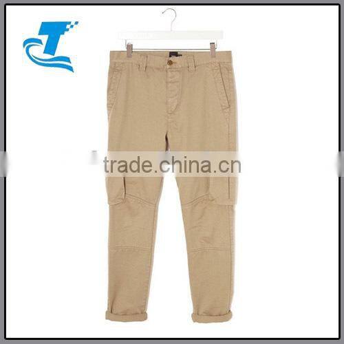khaki Mens Cargo Pants With Side Pockets