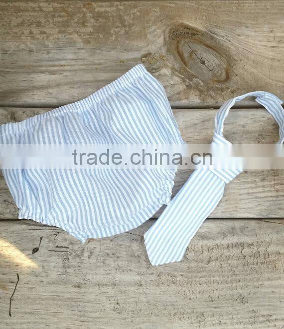 Striped bloomer with black pom poms for infant toddler little baby underwear