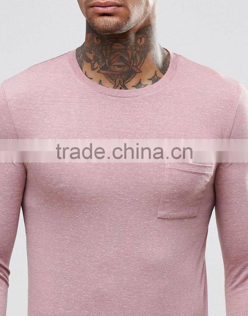 latest muscle t shirt tight fit t shirt blank t shirt with pocket
