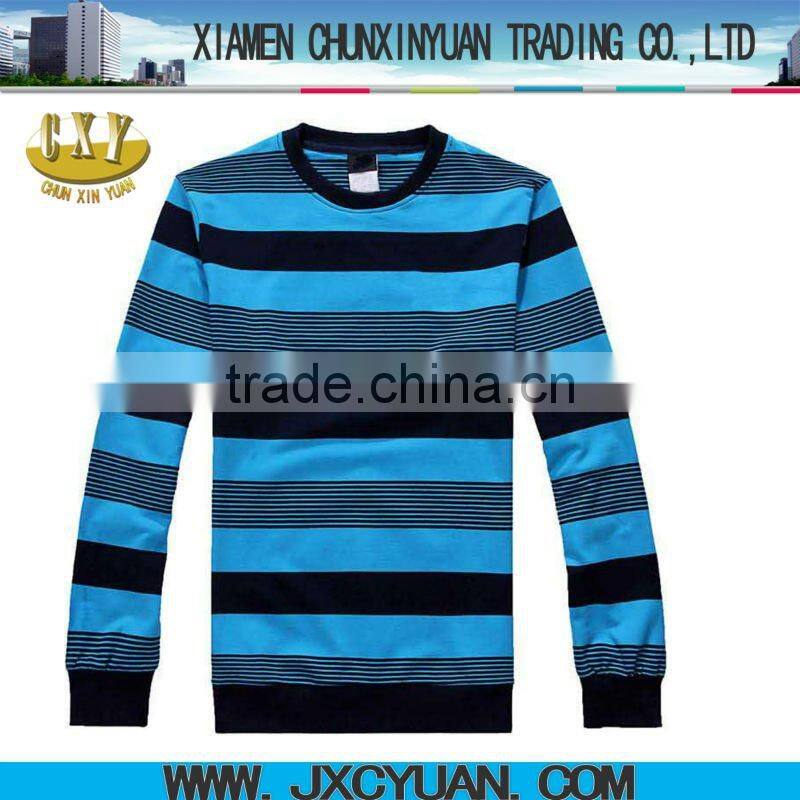 striped 2012 fashion men's t-shirt with black and yellow stripe
