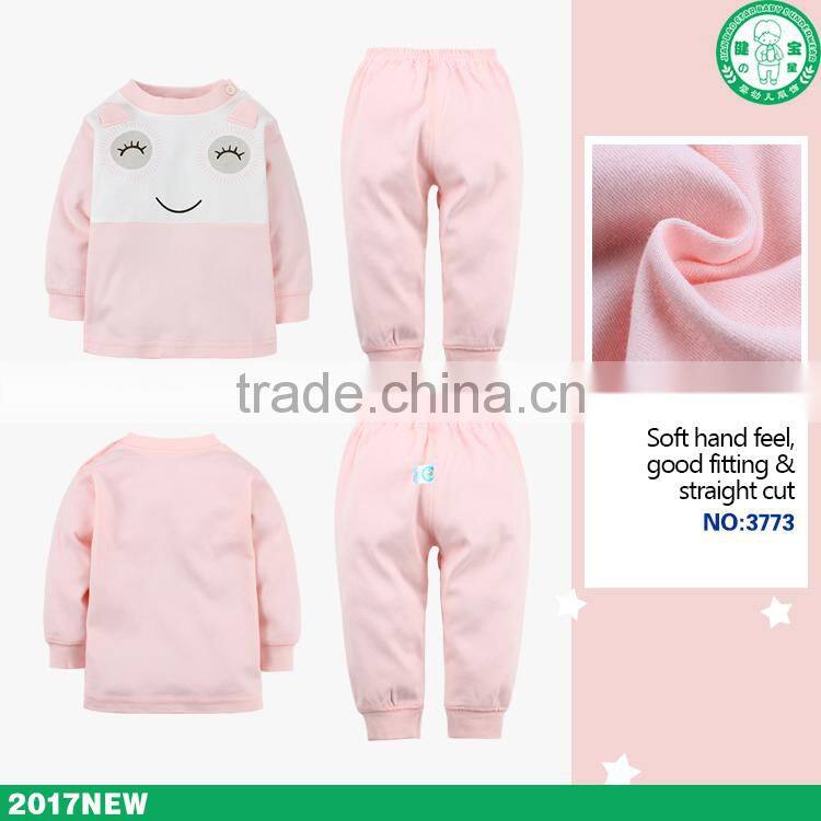 Personalized long sleeve children girl set with OEM Service importing from China