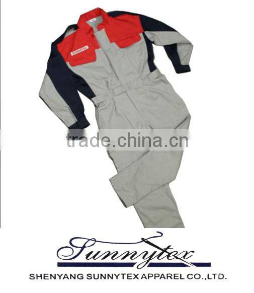 Sunnytex winter breathable zipper front full protective men two tone overall