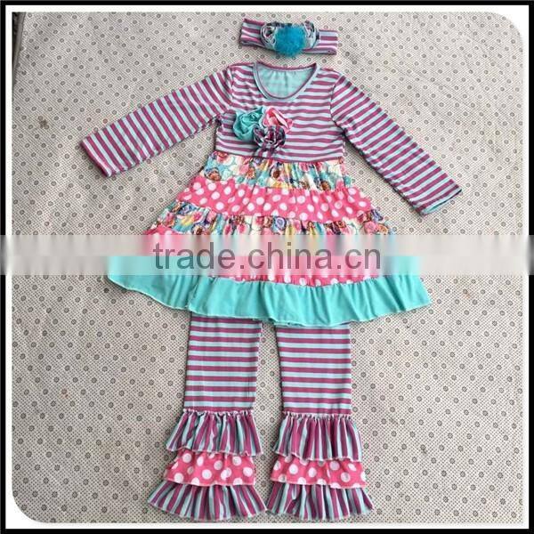 2016 wholesale spring baby clothing set girls pajamas christmas baby japamas for kids
