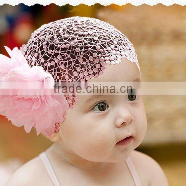 fabric flower baby headbands