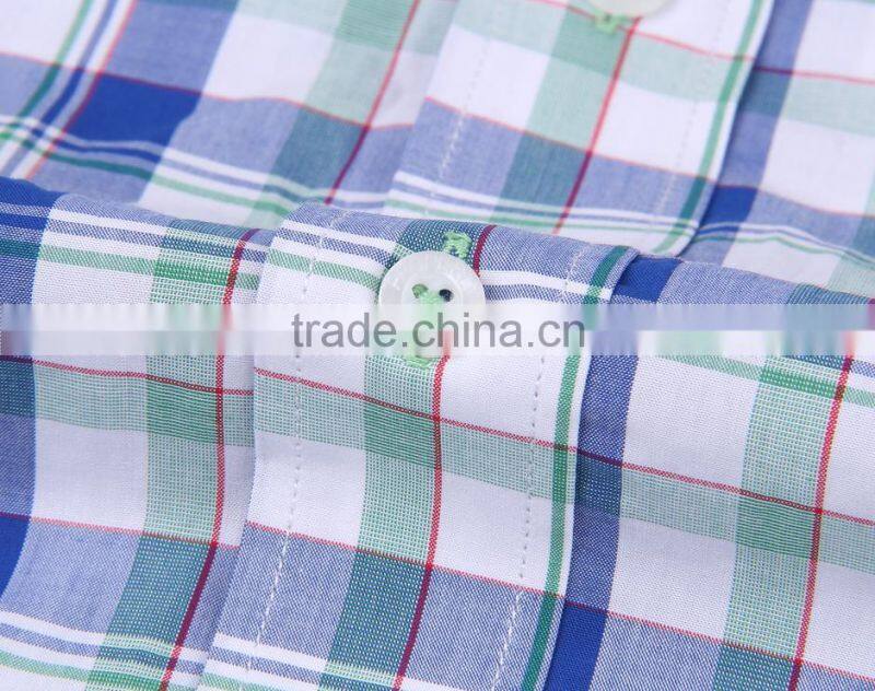 2017 new fashion plaids mens long sleeve casual shirt wholesale