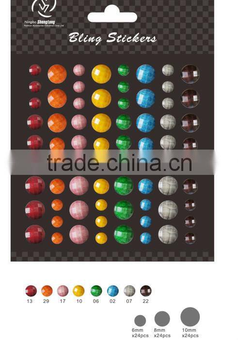 2015 fashion high quality car sticker ,rhinestone sticker