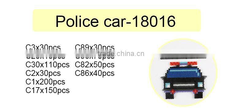 Diyfashion 5mm hama perler beads set with puzzle iron paper and twezzer perler beads toys for kids 18016