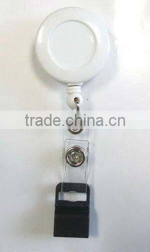 Grand Black LOGO Designable Key chain ID retractable badge reel