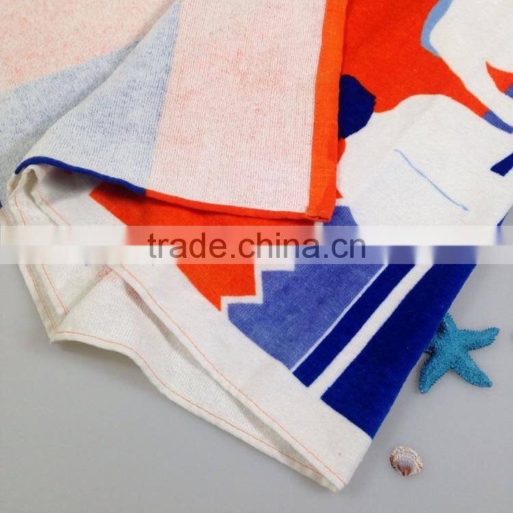 Printed microfiber bath towel custom size