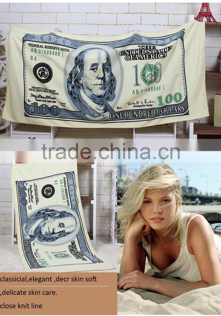 Micro fibre travel towel beach printed custom logo