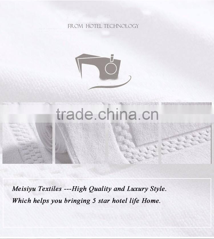 Hotel bath mat non slip bath mat 100% cotton custom logo